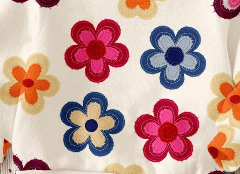 Bright Floral Sweatshirt